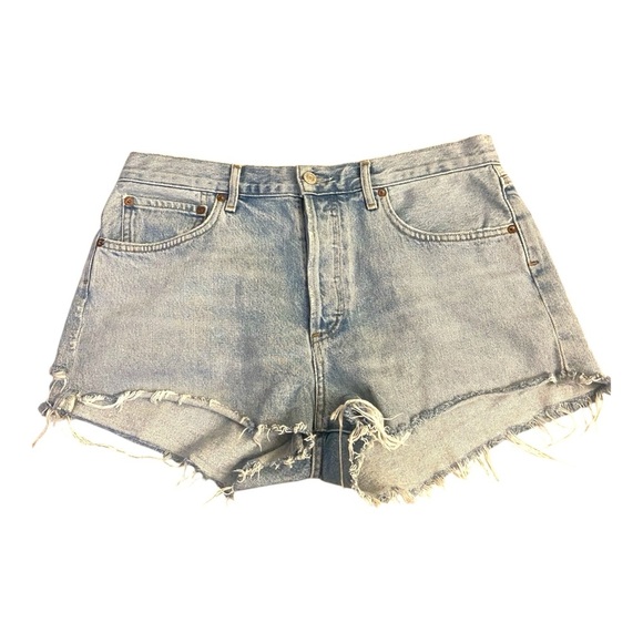 AGOLDE Parker Vintage Cut Off Jeans Sz 29 100% Organic Cotton Riptide - Picture 1 of 4
